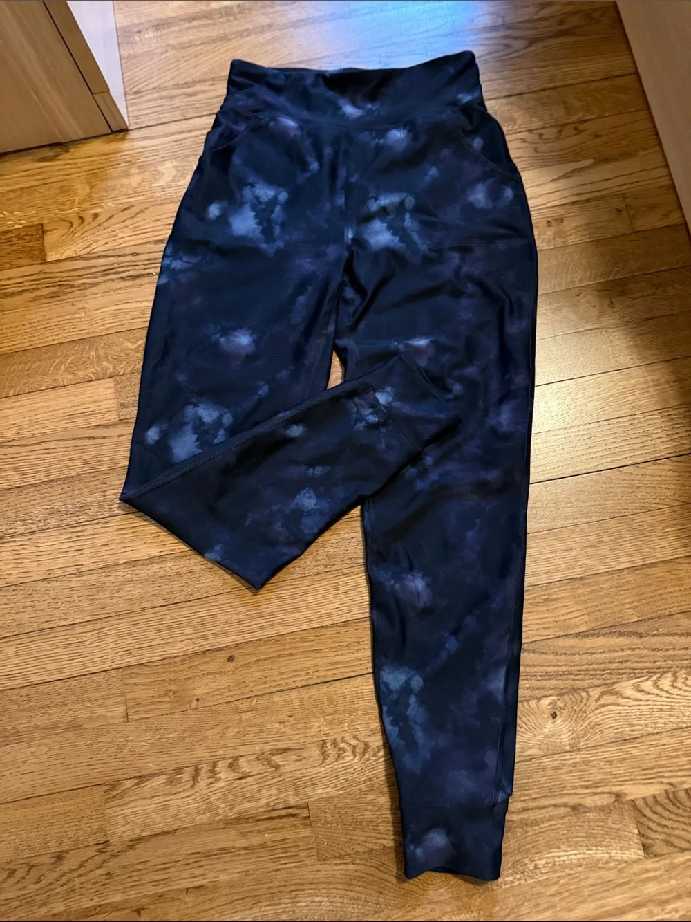 Old Navy Kids Black Tie-Dye Leggings - Comfortable High-Waist Bottoms Size 18